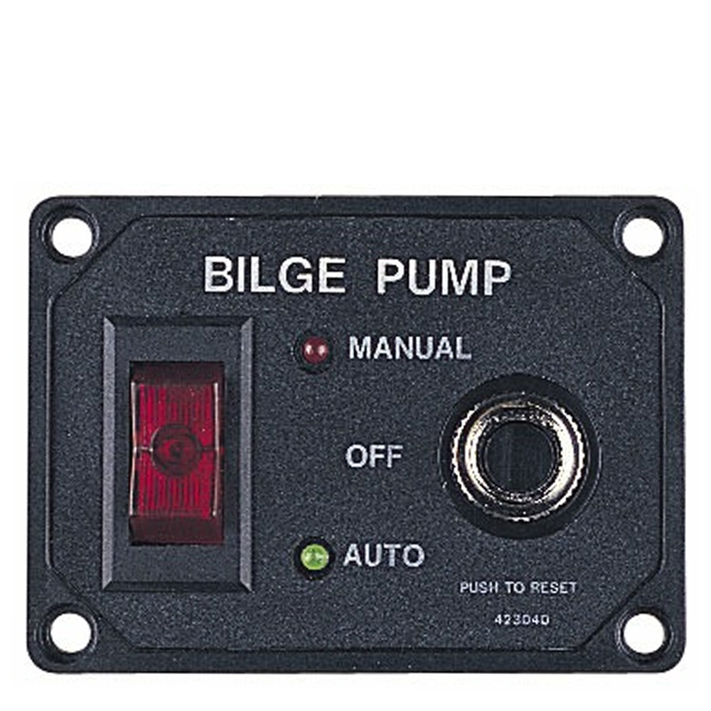 Sea-Dog Bilge Pump Panel with Circuit Breaker