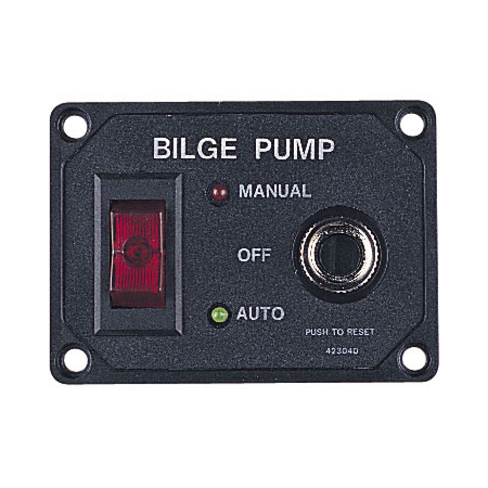 Sea-Dog Bilge Pump Panel with Circuit Breaker