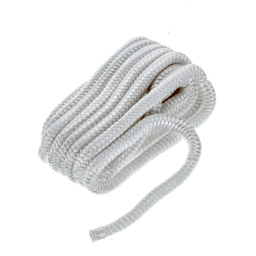 Various Sizes and Colors Pre-Shrunk Heat Stabilized Seachoice Double Braid Nylon Dock Line with Eye Splice 