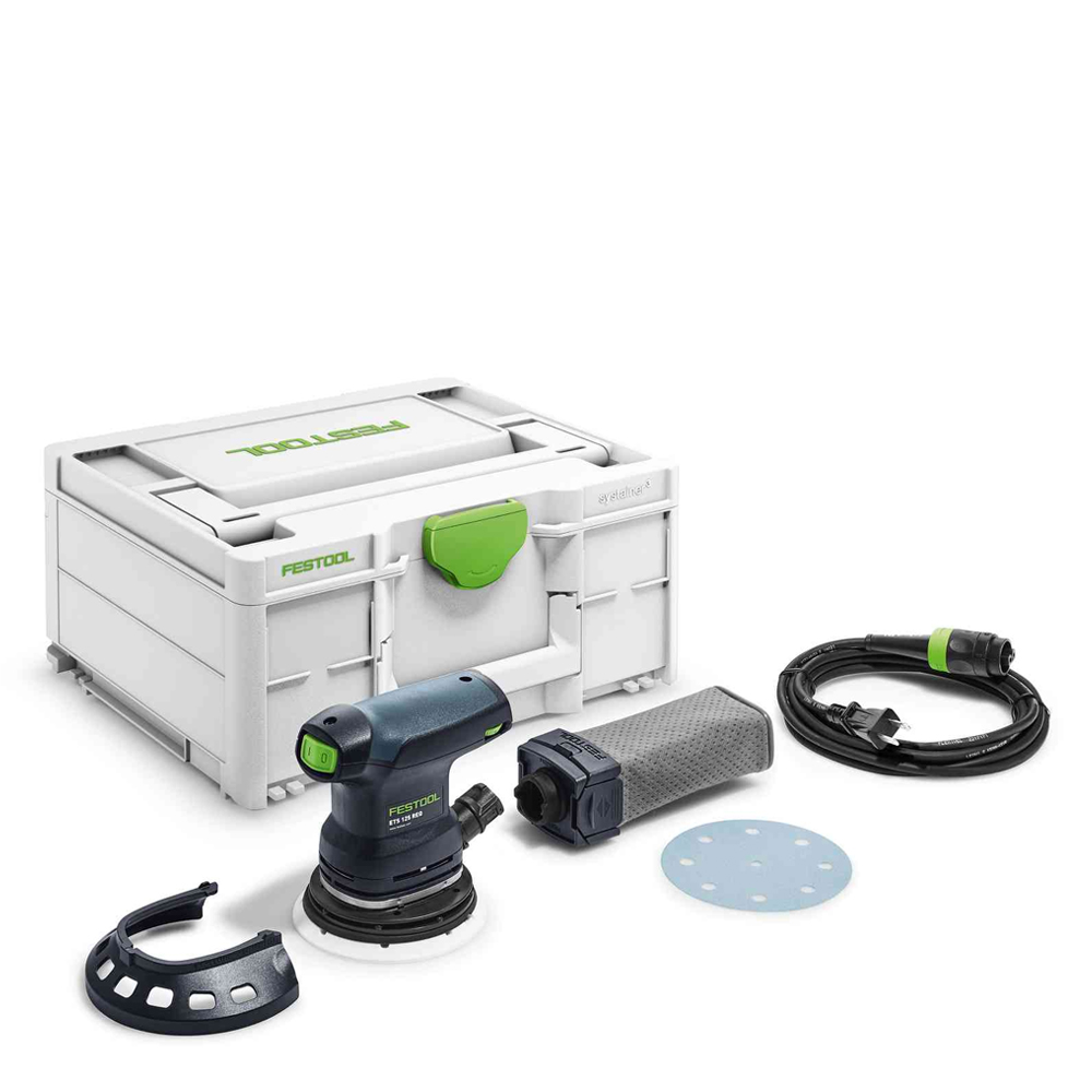 Festool  ETS 125 REQ with Anti-Static Hose and Protector