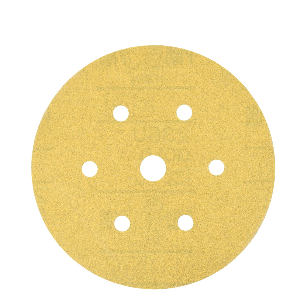 3M - Hookit Gold Dustless Sanding Discs - 6 inch x 6 Holes