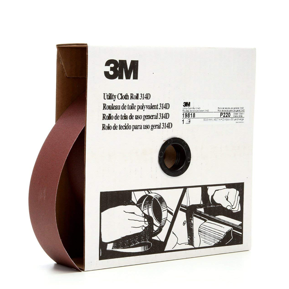 3M Cloth 314D Utility Rolls 2 inches Wide