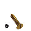 #4 Brass Wood Screws Oval Head Slotted