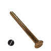 #18 Flat head slotted bronze wood screws made of silicon bronze