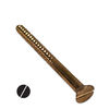#20 Flat head slotted bronze wood screws made of silicon bronze