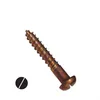 #6 Bronze Wood Screws Round Head Slotted