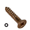 square drive bronze wood screws