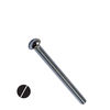 1/4-20 S/S Machine Screws RH round head slotted drive or straight slot fasteners