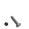 #10-32 Fine Thread Pan Head straight slot or Slotted Drive Machine Screws in stainless steel