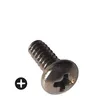 1/4-20 Pan Head Phillips Drive Machine Screws in stainless steel