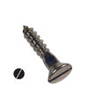 #12 Stainless steel flat head slotted wood screws