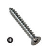 #10 Flat head phillips drive self tapping screws made of stainless steel