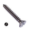 #10 Oval head slotted drive self tapping screws made of stainless steel