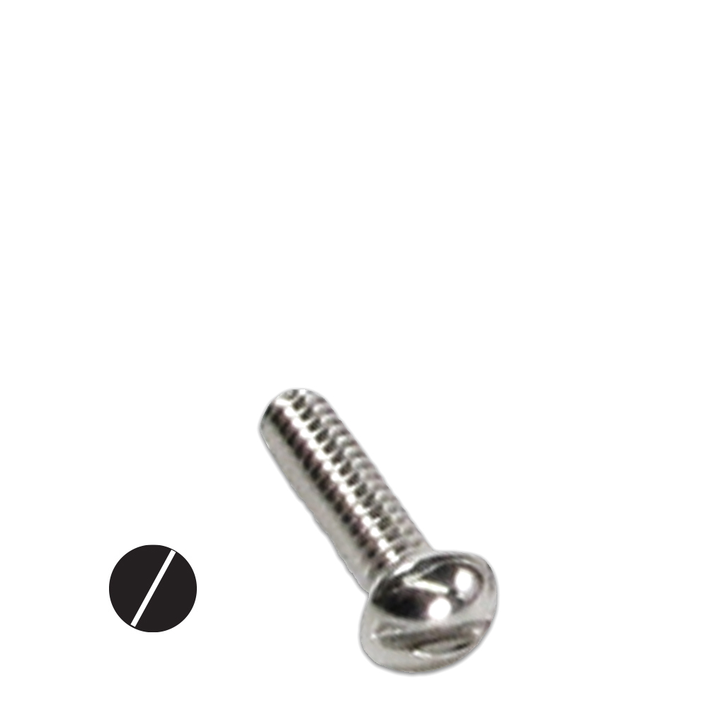 3/8-16 Round Head Slotted drive or straight slot Machine Screws S/S