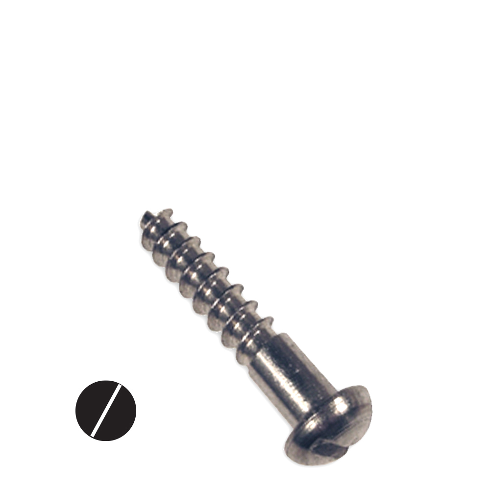 #12 S/S Wood Screws Round Head Slotted