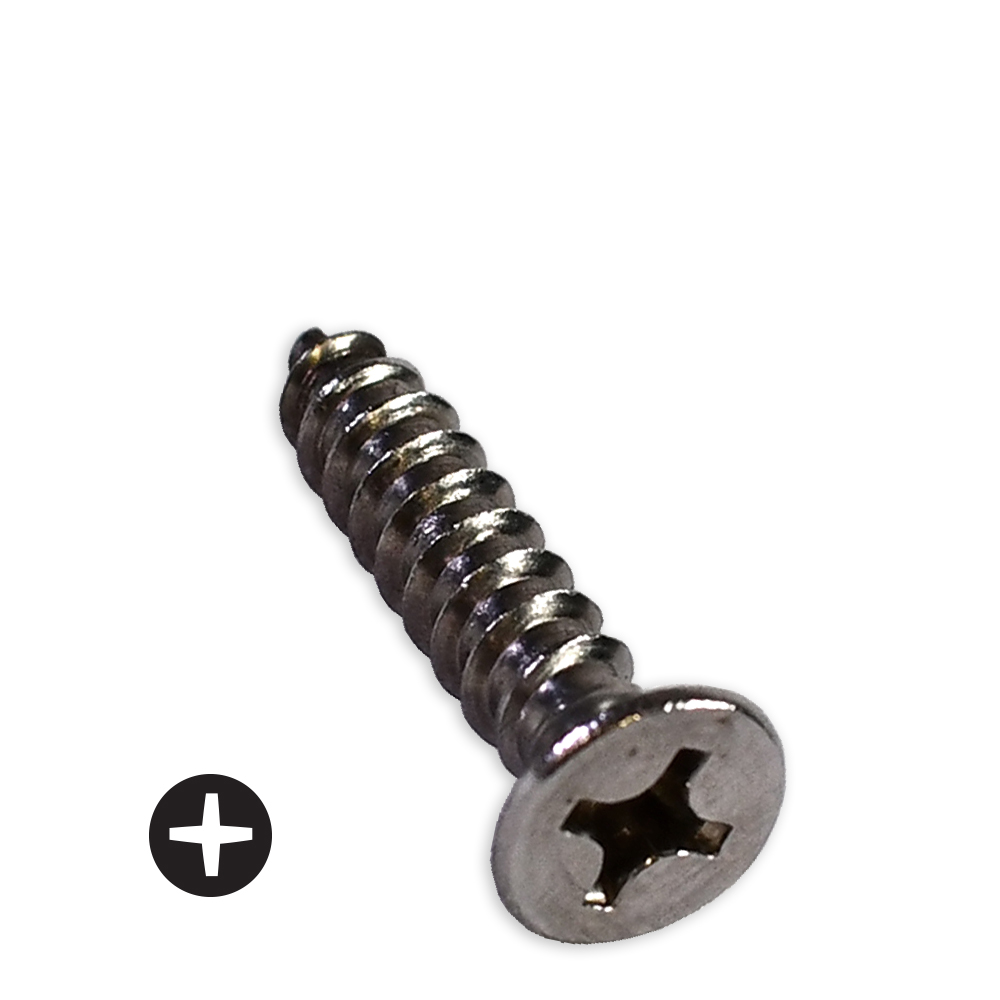 #14 Flat head phillips drive self tapping screws made of stainless steel