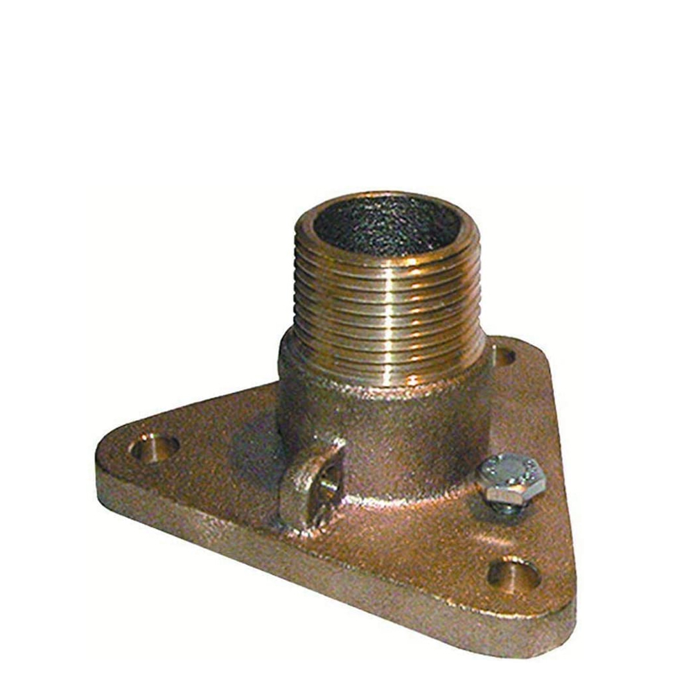 thumbnail image 2 of GROCO 3/4" Bronze Tri-Flanged Ball Valve & Seacock - Marine Grade Bronze Valve For Boats 2 of 10