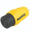 Marinco 30A Locking to 15A Shore Power Straight Blade One-Piece Male Adapter