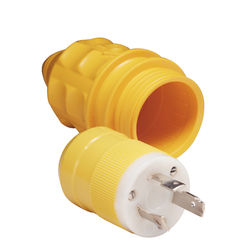 30A Locking Male Plug and Cover