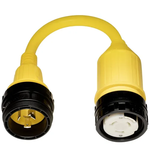 マリンコピグテールアダプター Marinco 50A (125/250V) Locking to 30A Locking Pigtail Adapter