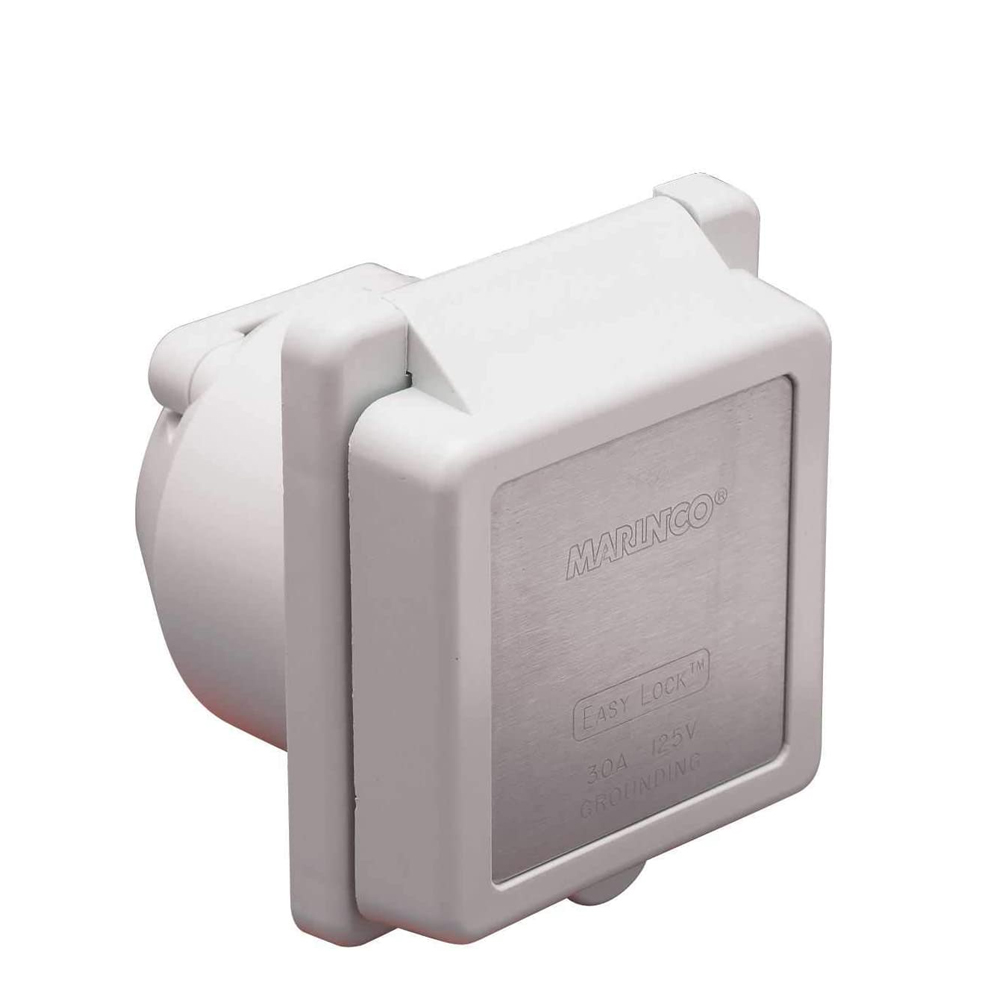 Marinco 30A 125V Standard Power Inlet for shore power connections on boats