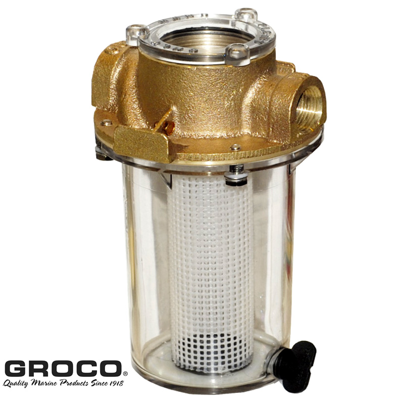 Groco Intake Strainer with Filter Basket 1 in 