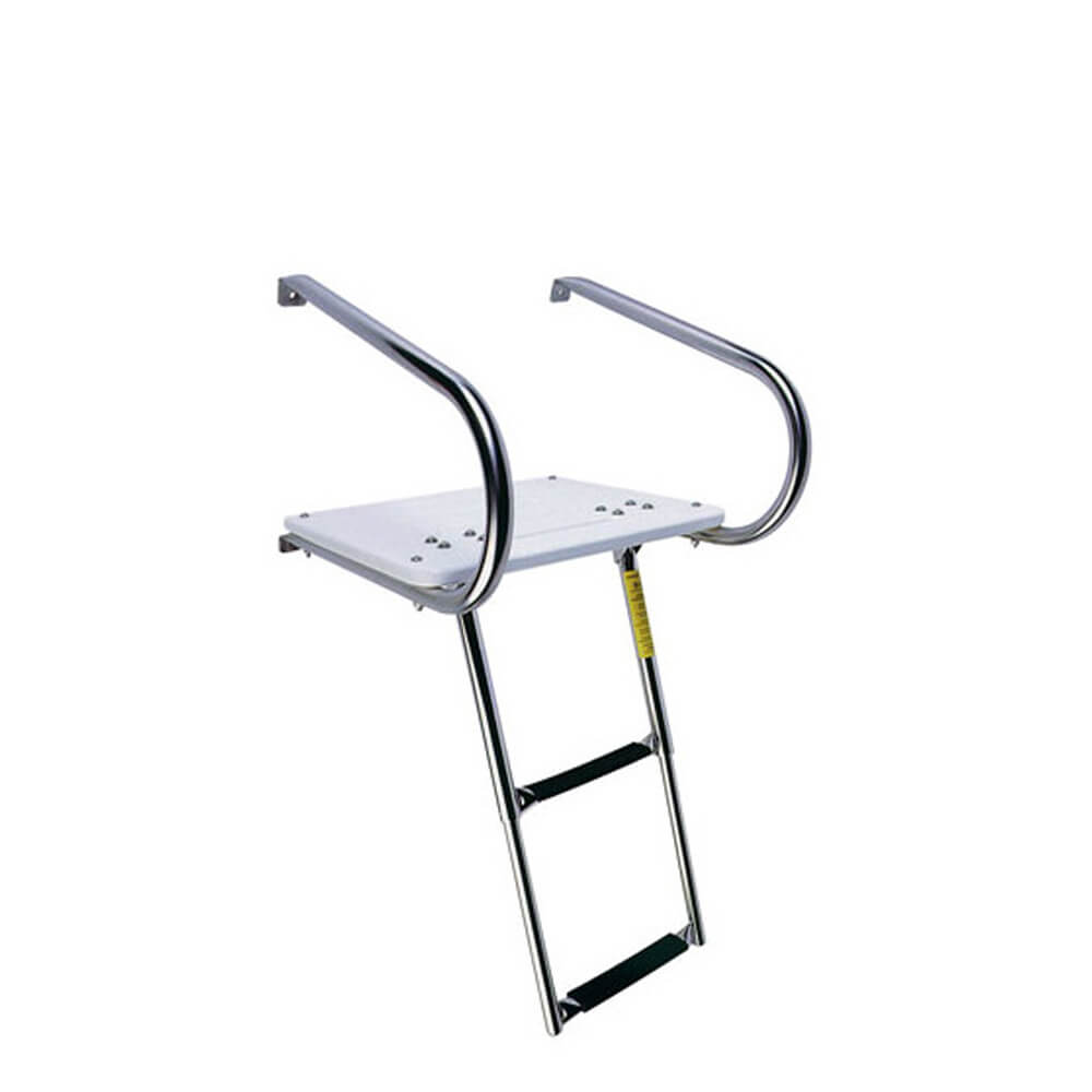 Garelick EEz-In I/O Transom Platform with Telescoping Ladder
