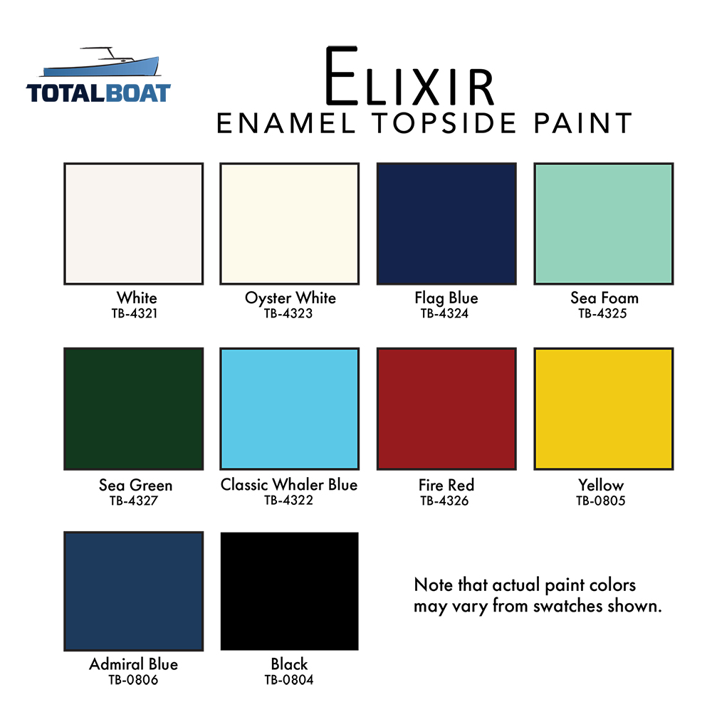TotalBoat Elixir Color Chart