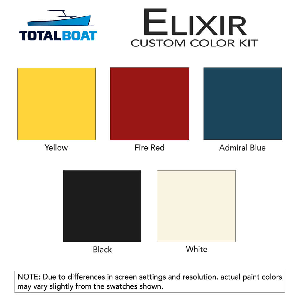 Water based marine paint color chart