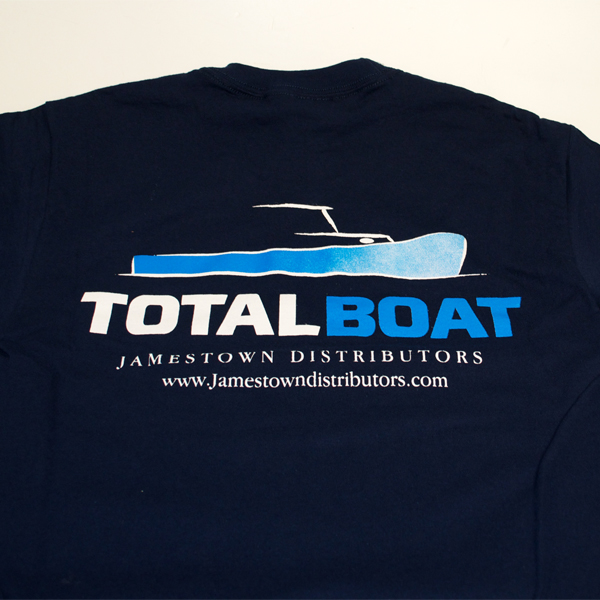 TotalBoat Apparel T-Shirt Navy Back