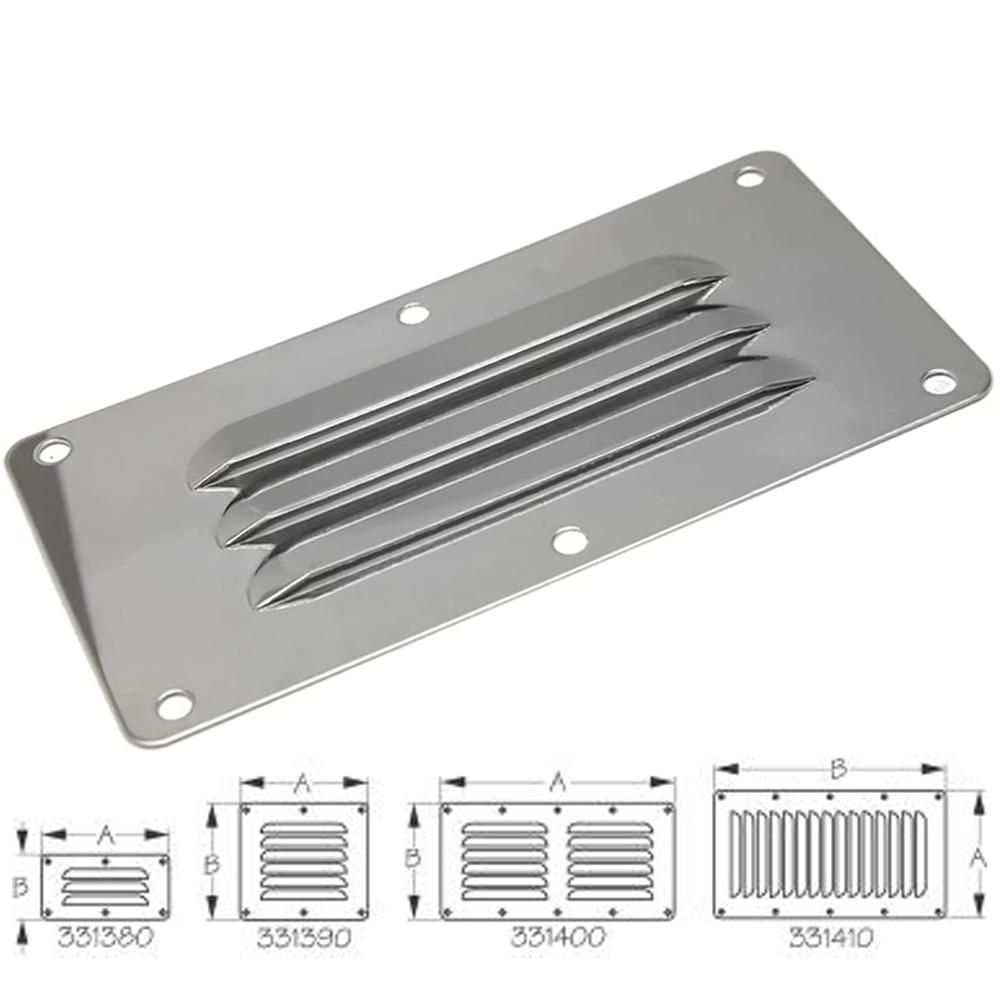 Sea-Dog Stainless Steel Flat Louvered Vents