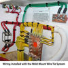 Weld Mount White Nylon Wire Tie installation