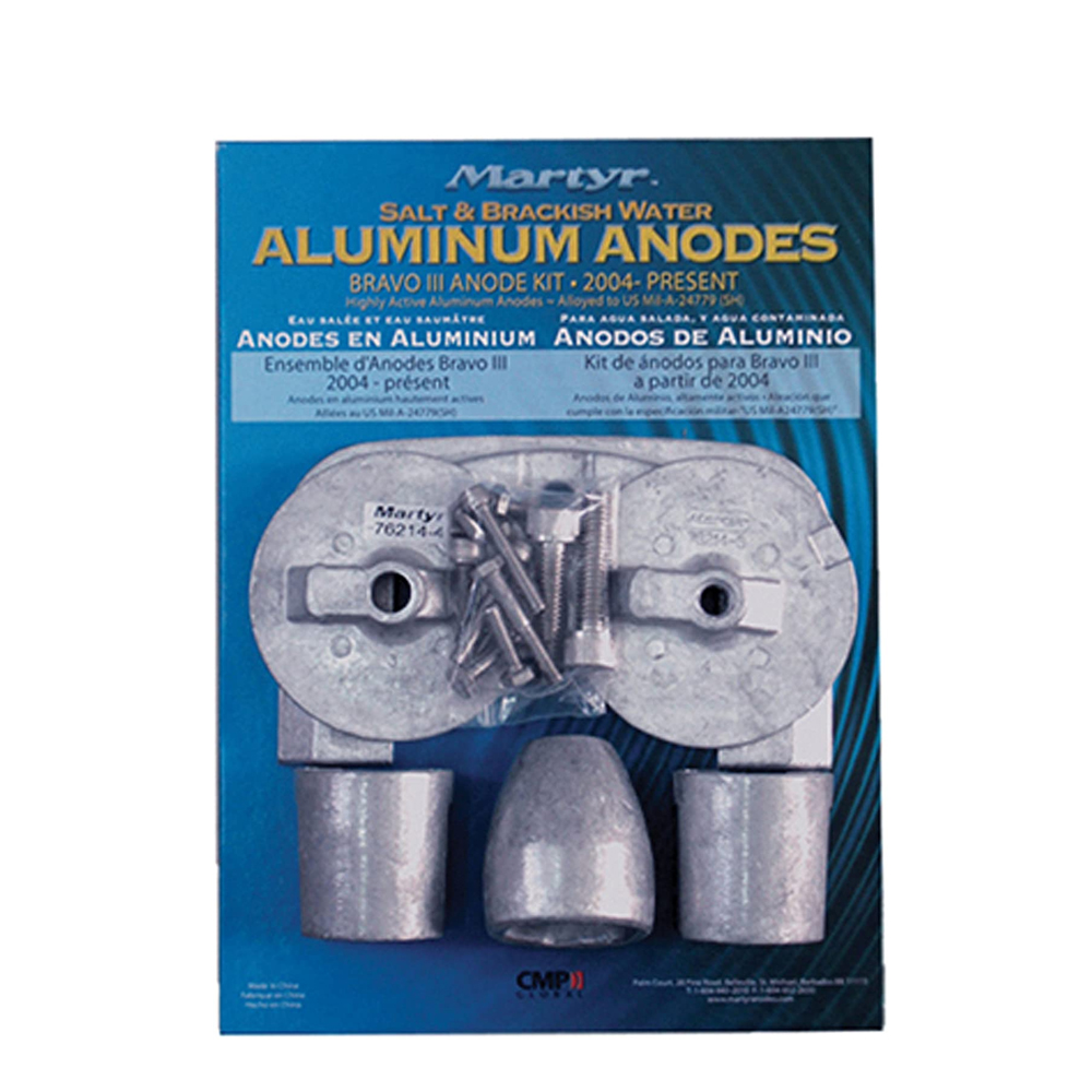 Martyr Anodes - Bravo III Aluminum Anode Kit