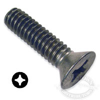 #10-24 flat head phillips drive machine screws in grade 316 stainless steel