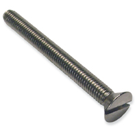 #8-32 Stainless Steel Flat Head Slotted or straight slot drive Machine Screws