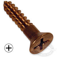 #8 Silicon Bronze Wood Screws Frearson Flat Head