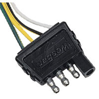 Wesbar 702275 5 Way Flat 25 Trailer End Wire Harness