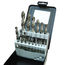 15 Piece Drill Sets - Regular & Split Point, high speed steel drill bits, split point drill bits, 135 degree split point drills, 118 degree high speed steel drills