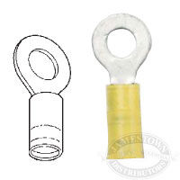 Ancor 210225 Nylon Insulated 5//16/" Ring Terminal 12-10 Gauge Wire Yellow 25 Pack