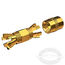 Shakespeare PL-258-CP-G Centerpin Gold Solderless Barrel Splice Connector for coaxial cables