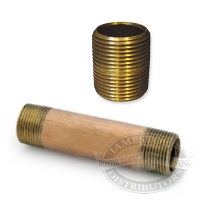 3/4 inch Nipples - Red Brass, NPT