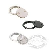TWIST LOCKING DECK PLATE BLACK PLASTIC 6 3//4/" X 5//8/" MARINE BOAT