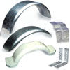 boat trailer fenders, galvanized trailer fenders, plastic trailer fenders